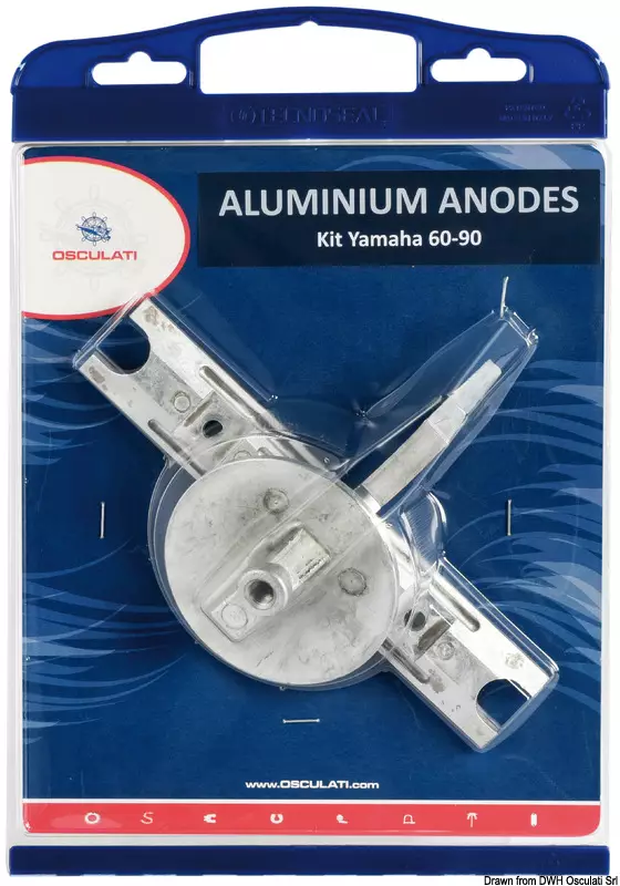 Osculati anodisarja (alu) Yamaha 60-90HP - Duell venetarvikkeet - 4901 - 1