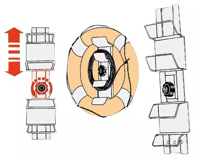 Osculati Lifebuoy adjustable rack - Duell venetarvikkeet - 5321 - 1