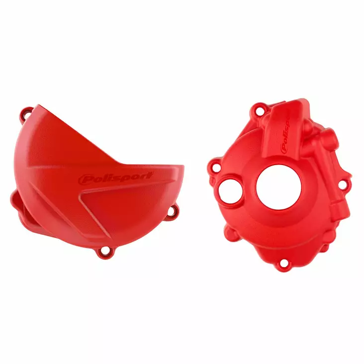 Polisport Kit Clutch+Ignition cover protector CRF250R (18-..) Red (18) - Duell MP varaosat ja tarvikkeet - 128201 - 1