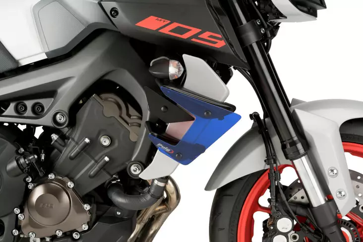 Puig Downforce Naked Side Spoilers Yamaha Mt-09 17'- C/Blue - Duell MP varaosat ja tarvikkeet - 98901 - 1