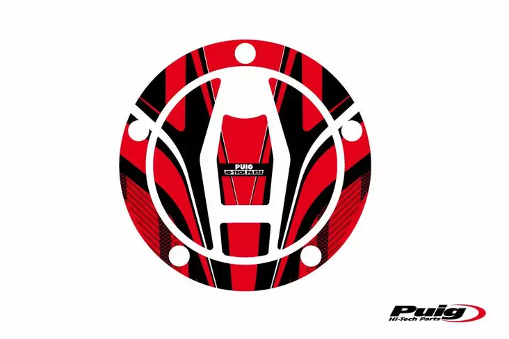 Puig Fuel Cap Cover Mod. Radical Kawasaki C/Red - Duell MP varaosat ja tarvikkeet - 90461 - 1