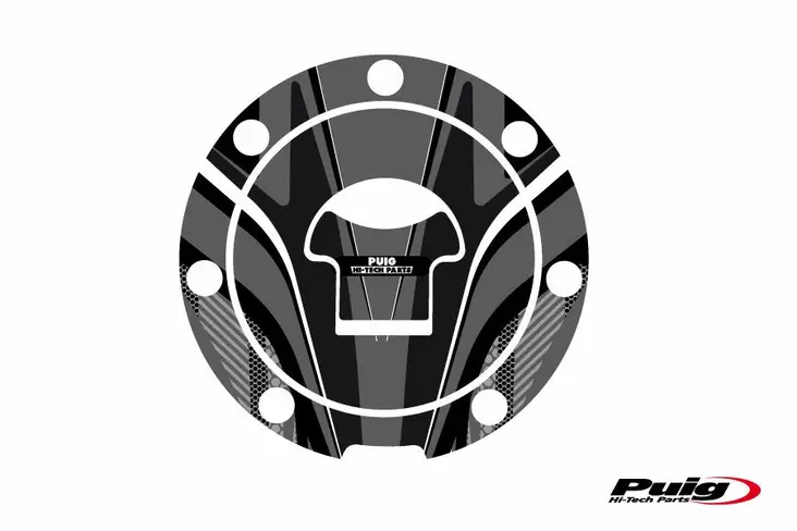 Puig Fuel Cap Cover Radical Honda C/Grey - Duell MP varaosat ja tarvikkeet - 92431 - 1