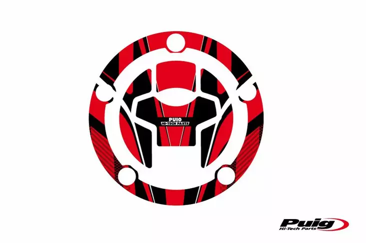 Puig Fuel Cap Cover Radikal Suzuki C/Red - Duell MP varaosat ja tarvikkeet - 90331 - 1