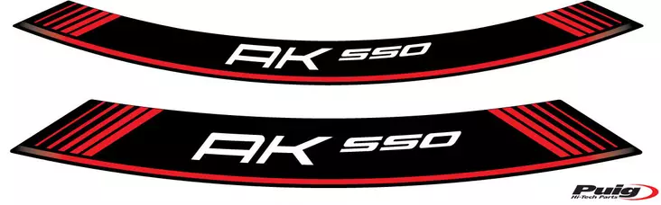 Puig Kit 8 Rim Strips Kymco Ak550 C/Red - Duell MP varaosat ja tarvikkeet - 91071 - 1
