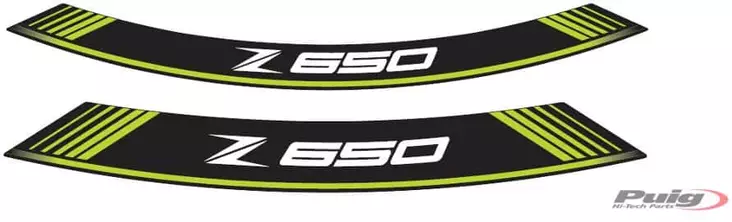 Puig Kit 8 Rim Strips Z650 C/Green - Duell MP varaosat ja tarvikkeet - 90981 - 1