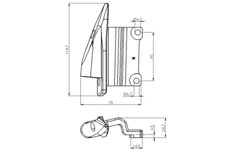 Puig Left Adapter Back Mirror Hi-Tech IIiIiiGtF1 - Duell MP varaosat ja tarvikkeet - 90771 - 1