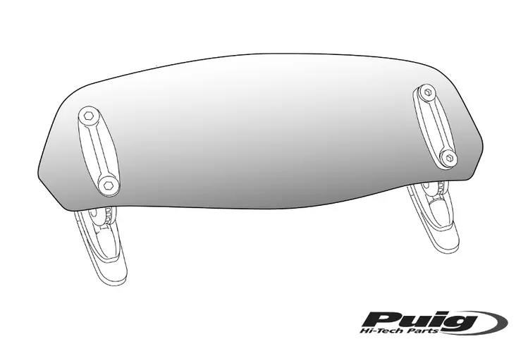 Puig Multiregulable Visor Univ. 230X90Mm C/Smoke - Duell MP varaosat ja tarvikkeet - 93011 - 1