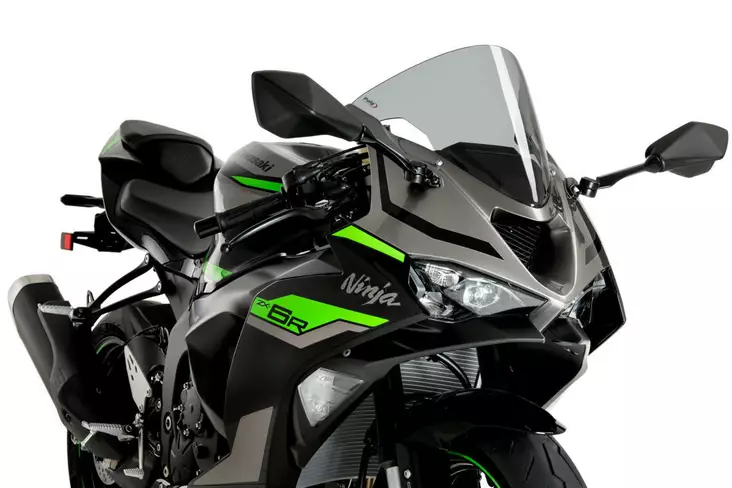 Puig R-Racer Screen Kawasaki ZX-6R 24' C/Smoke - Duell MP varaosat ja tarvikkeet - 96121 - 1