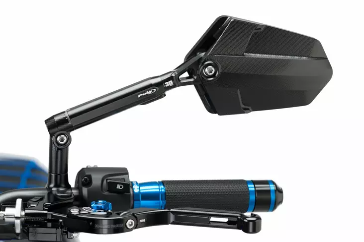 Puig Rear Mirror Mod. Explorer Homolog. Left C/Black-Bl - Duell MP varaosat ja tarvikkeet - 99681 - 1