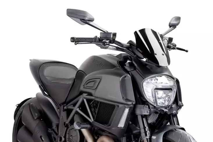 Puig Screen New Gen. Sport Ducati Diavel 14-18' C/Black - Duell MP varaosat ja tarvikkeet - 91911 - 1