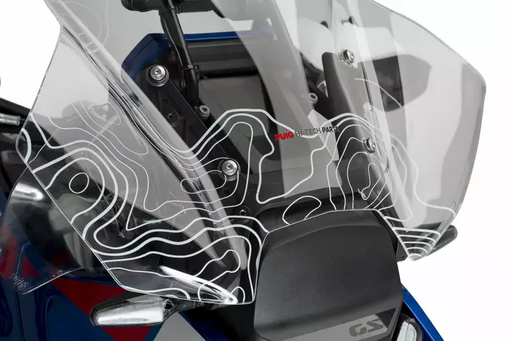 Puig Touring Screen Bmw R1300Gs 24' C/Graphics - Duell MP varaosat ja tarvikkeet - 97091 - 1