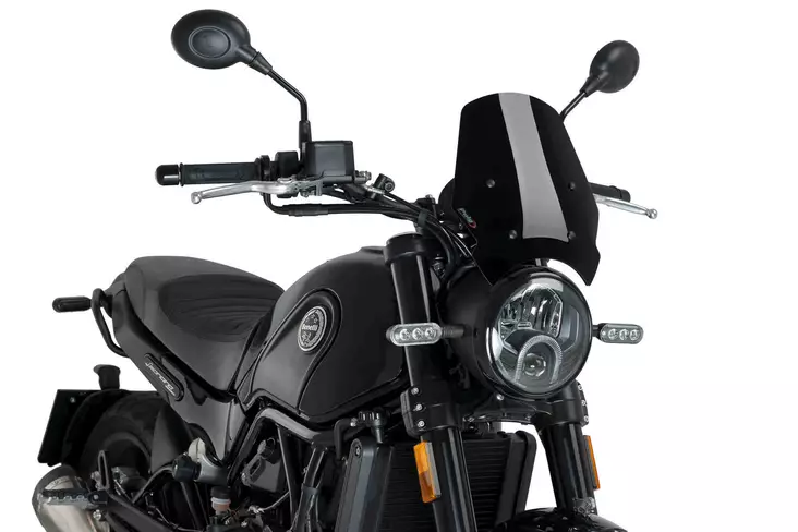 Puig Winds.New Generation Benelli Leoncino 500 C/Black - Duell MP varaosat ja tarvikkeet - 89601 - 1
