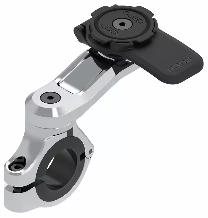 Quad Lock Motorcycle Handlebar Mount Pro Chrome - Duell MP varaosat ja tarvikkeet - 116141 - 1