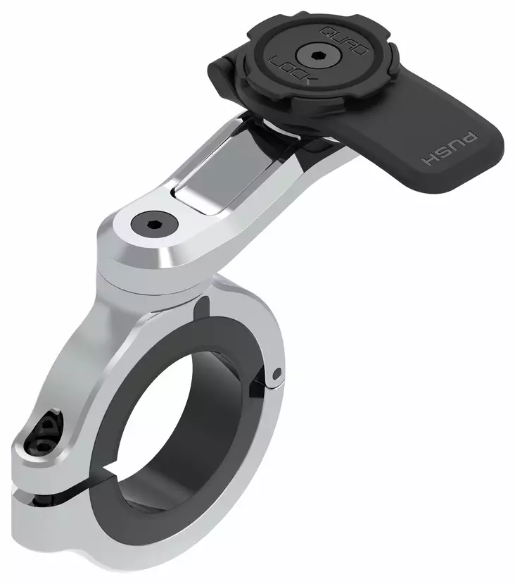 Quad Lock Motorcycle Handlebar Mount Pro Chrome - Large - Duell MP varaosat ja tarvikkeet - 116321 - 1