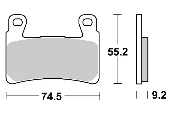 Sbs Jarrupalat Dual Sinter - Duell MP varaosat ja tarvikkeet - 123981 - 1