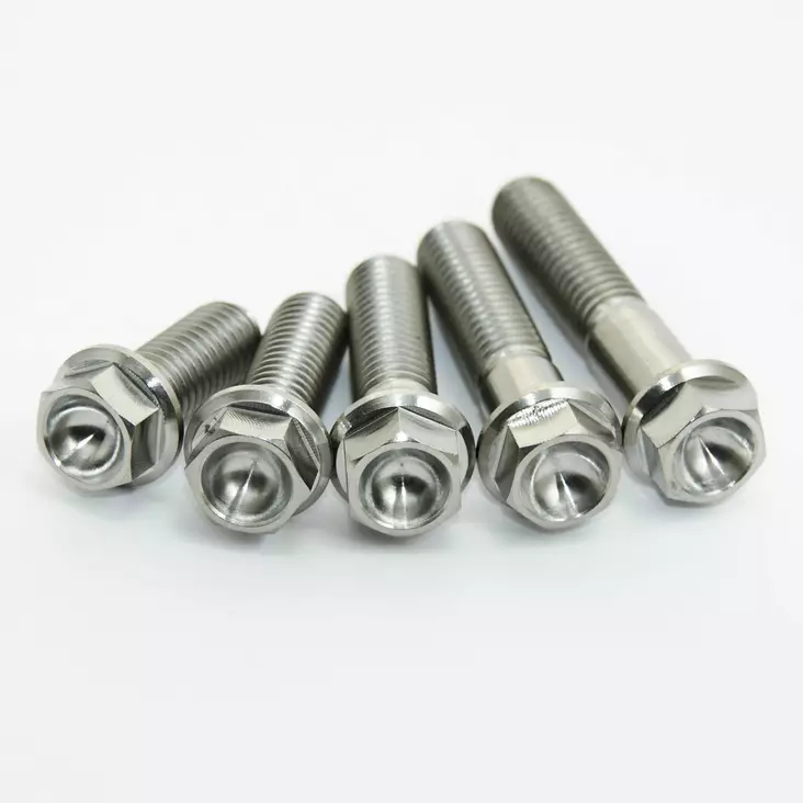Scar 4 x Titanium hex head flange bolt M8 x 25 - titanium Gr5-Ti - Duell MP varaosat ja tarvikkeet - 74441 - 1