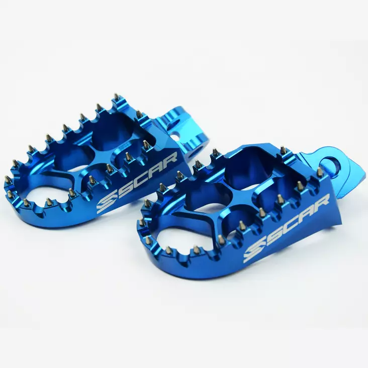 Scar Evolution Footpegs - Kawasaki Blue color - Duell MP varaosat ja tarvikkeet - 76081 - 1