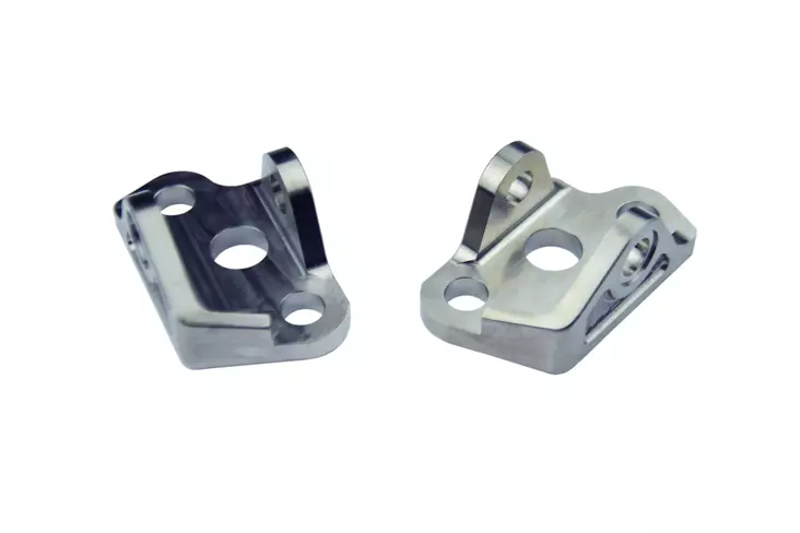 Scar Titanium Foot Peg Mount Brackets - YZ125/250 titanium Gr5-Ti - Duell MP varaosat ja tarvikkeet - 74921 - 1