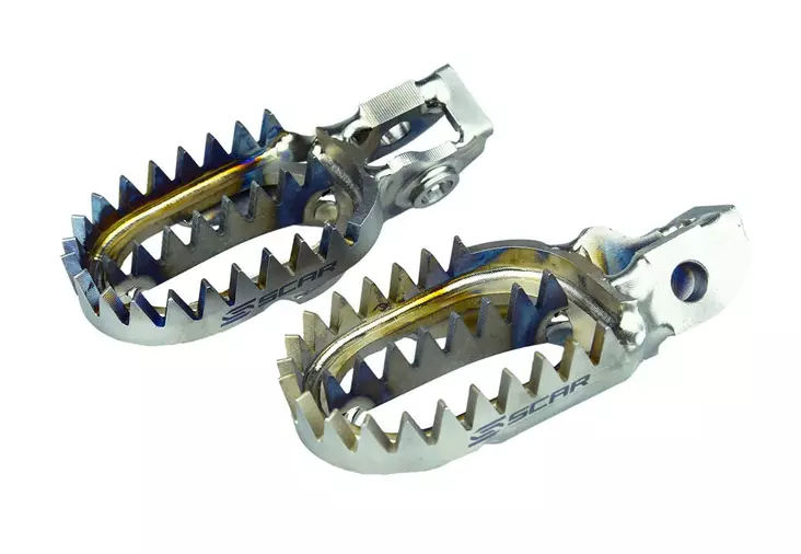 Scar Titanium Footpegs - Ktm/Husqvarna/GasGas SX/F 16-22 SX85 18-24 - Duell MP varaosat ja tarvikkeet - 75801 - 1