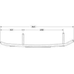 Sno-X Ripper Four Ohjausrauta pari 4" Kovametalli - Duell MK varaosat ja tarvikkeet - 22501 - 1