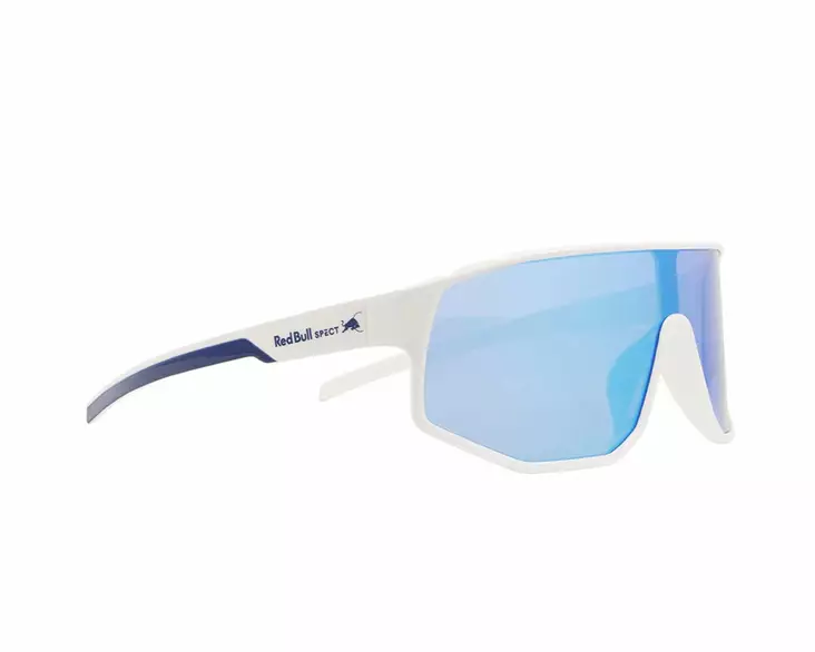 Spect Red Bull Dash Sunglasses Shiny White-Blue w Smoke Blue Mirror lens - Duell ajovarusteet - 45711 - 1