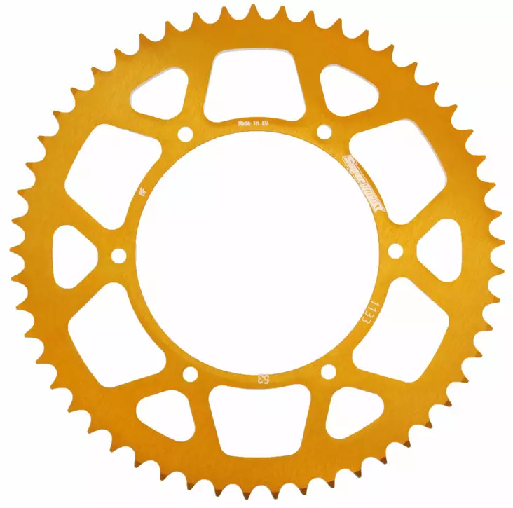 Supersprox Takaratas, Kulta, 53 hammasta (420), Ø108mm, Aprilia 14-, Derbi 10- - Duell mopojen varaosat ja tarvikkeet - 119671 - 1