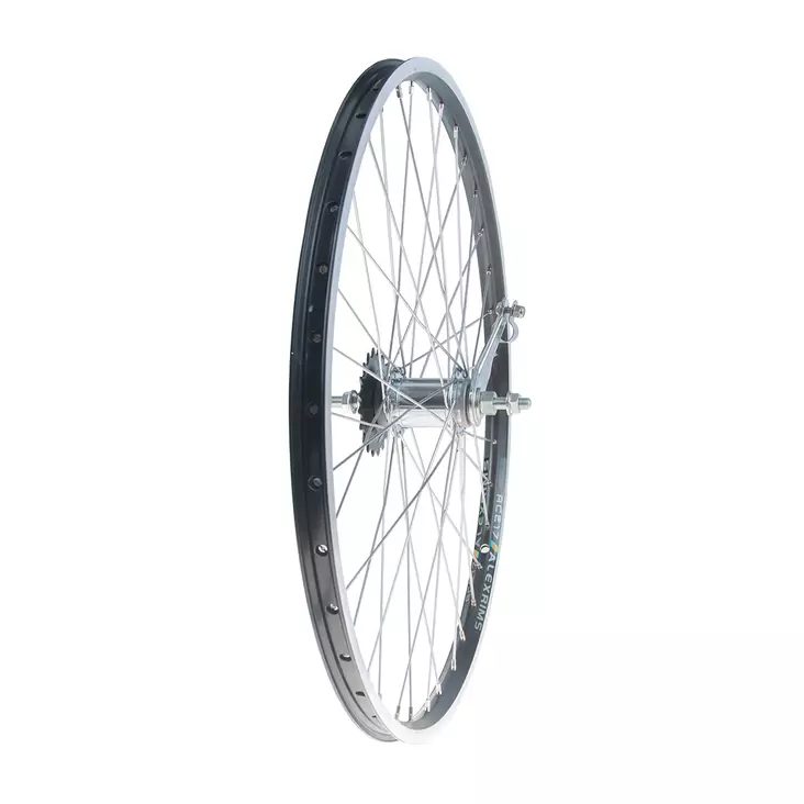 Takapyörä 24" 18-507 SHIMANO 1v. Alex ACE 17 koneistettu. musta - Duell polkupyörien varaosat ja tarvikkeet - 58211 - 1