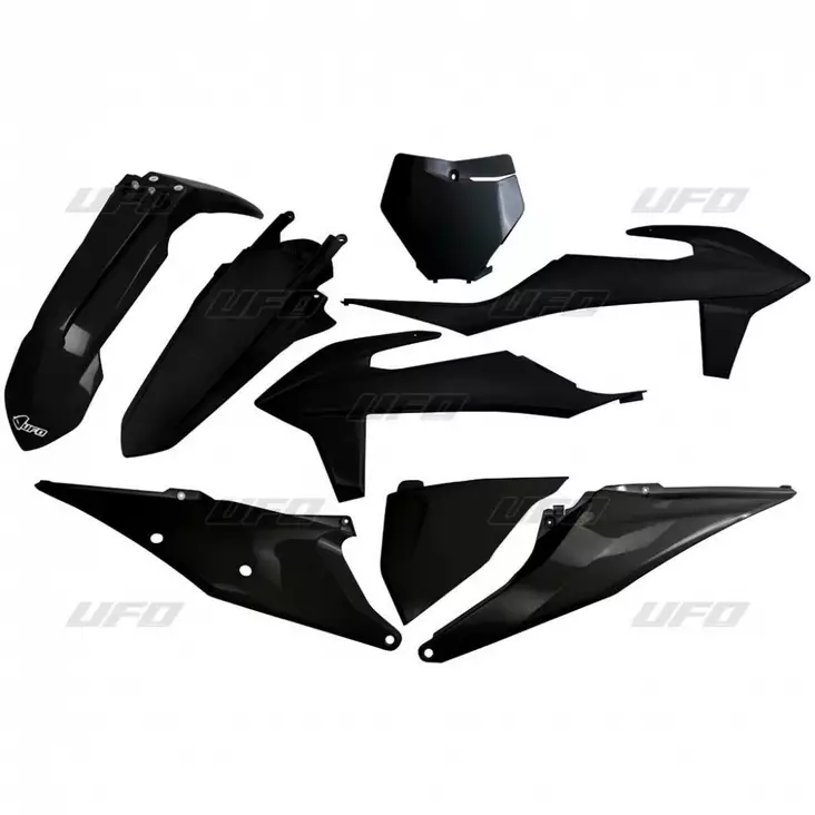 UFO Muovisarja 5-osainen Musta 001 KTM SX/SXF125-450 19-22 - Duell MP varaosat ja tarvikkeet - 47441 - 1