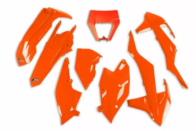 UFO Muovisarja 6-osainen Fluo Orange KTM EXC/EXC-F 125-450 17-19 - Duell MP varaosat ja tarvikkeet - 47911 - 1