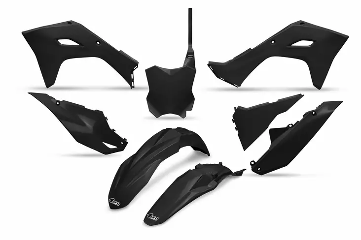 UFO Plastic kit 5-parts Black KX250F 25-.. KX450F 24-.. - Duell MP varaosat ja tarvikkeet - 47121 - 1