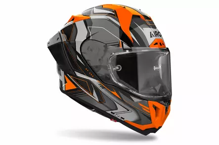 Airoh Kypärä GP 800 Must Oranssi Kiiltävä, L - Duell ajovarusteet - 61001 - 1