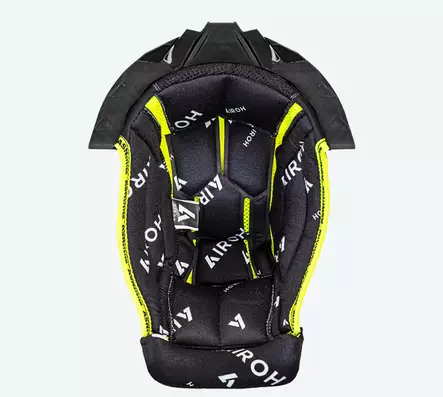 Airoh Twist 3 Crown padding Black/white + black sup. XS 15+20mm - Duell ajovarusteet - 59261 - 1