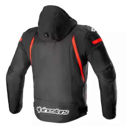 Alpinestars Tekstiilitakki Zaca Vedenpitävä Musta/Punainen/Valkoinen S - Duell ajovarusteet - 42631 - 1