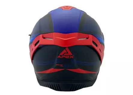 APEX Kypärä FI200 Paris sininen/punainen matta XS - Duell ajovarusteet - 32121 - 1
