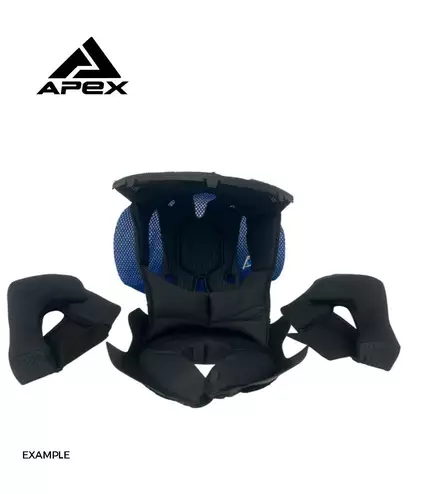 APEX MI100 Linerset cheekpads and topliner, L - Duell ajovarusteet - 32861 - 1