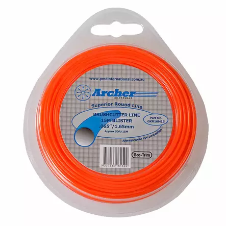 Archer Trimmerin siima Eco-Trim Pyöreä Ø 1.65mm x 15m - Duell pienkoneiden varaosat ja tarvikkeet - 73841 - 1