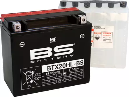 BS Battery BTX20HL-BS MF (cp) Maintenance Free - Duell muut varaosat ja tarvikkeet - 131151 - 1