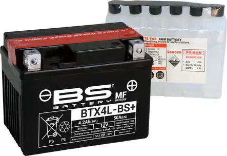 BS Battery BTX4L-BS+/BTZ5S-BS MF (cp) Maintenance Free - Duell muut varaosat ja tarvikkeet - 140591 - 1