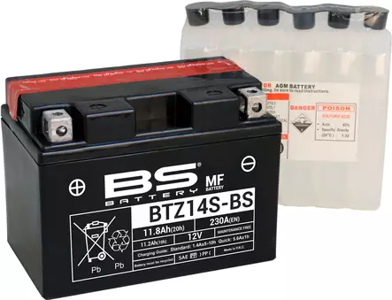 BS Battery BTZ14S-BS MF (cp) Maintenance Free - Duell muut varaosat ja tarvikkeet - 131771 - 1