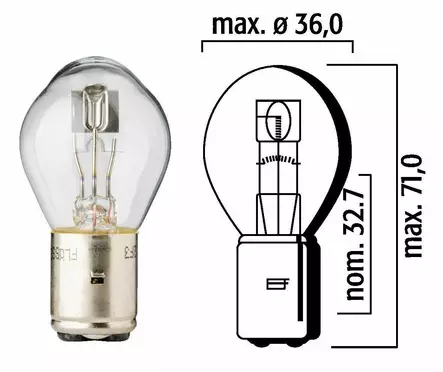 Flösser Polttimo 12V 45/40W BA20d - Duell muut varaosat ja tarvikkeet - 137031 - 1