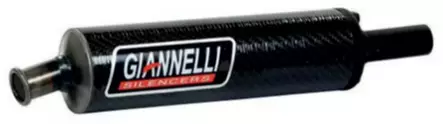 Giannelli Äänenvaimennin, yleismalli Ø20 mm, Hiilikuitu - Duell mopojen varaosat ja tarvikkeet - 114901 - 1