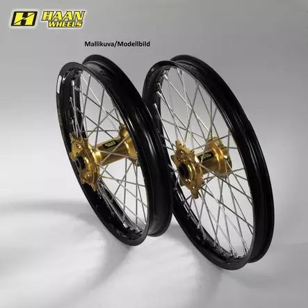 Haan wheel KX65 00- 14-1,60 GOLD HUB/BLACK RIM - Duell MP varaosat ja tarvikkeet - 63911 - 1