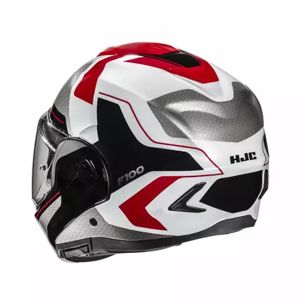 HJC Kypärä F100 Bios Musta/Valkoinen/Punainen MC1, M - Duell ajovarusteet - 56151 - 1