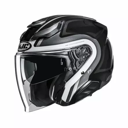 HJC Kypärä F31 Bask Musta/Valkoinen MC5, XS - Duell ajovarusteet - 55561 - 1