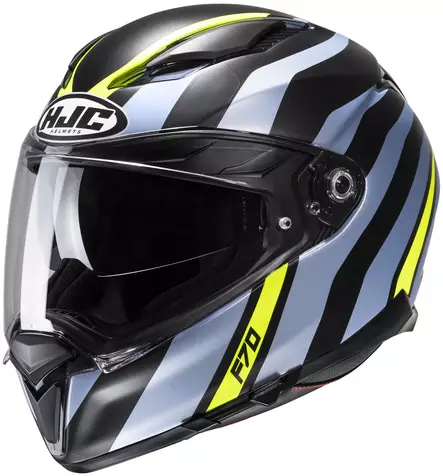 HJC Kypärä F70 Galla Musta/Fluo Keltainen MC3HSF S 55-56cm - Duell ajovarusteet - 56191 - 1
