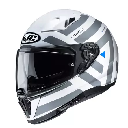 HJC Kypärä I70 Watu Valkoinen/Harmaa MC10, 55-56cm S - Duell ajovarusteet - 56981 - 1