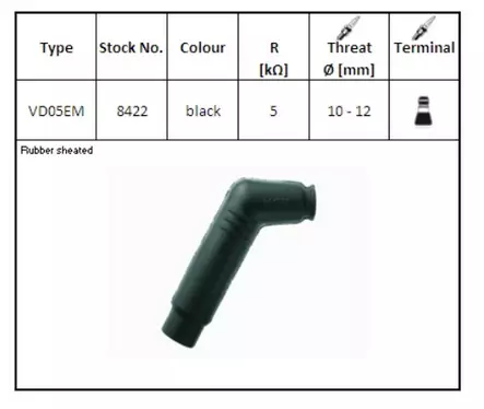 NGK spark plug cover VD05EM - Duell muut varaosat ja tarvikkeet - 133701 - 1