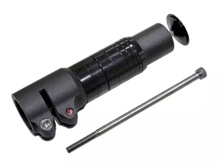 Ohjainputken jatkoadapteri CAVO säädettävä 28.6 mm musta 90 mm - Duell polkupyörien varaosat ja tarvikkeet - 76891 - 1