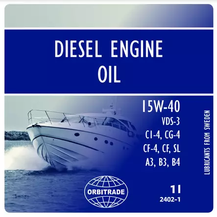 Orbitrade Diesel engine oil 15W40 210L - Duell venetarvikkeet - 136941 - 1