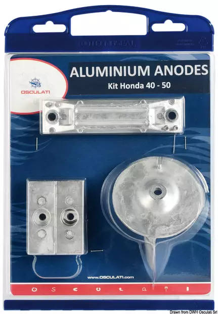 Osculati anodisarja (alu) Honda 40-50hv - Duell venetarvikkeet - 5881 - 1